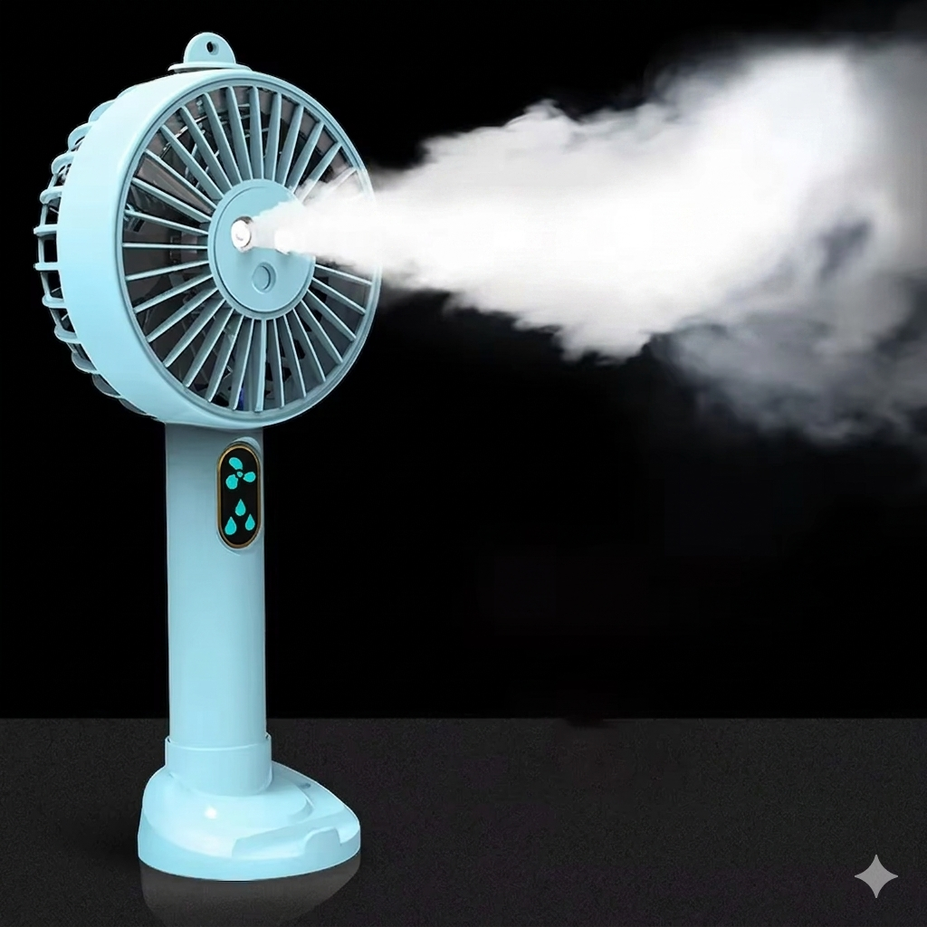 Blue Cooling Mist Fan & Humidifier