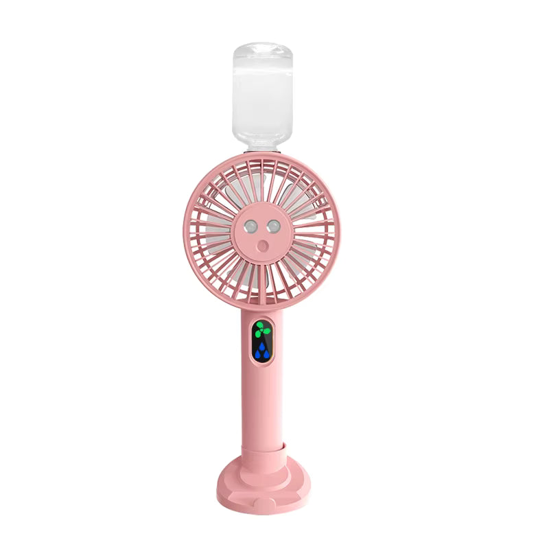 Pink Cooling Mist Fan & Humidifier